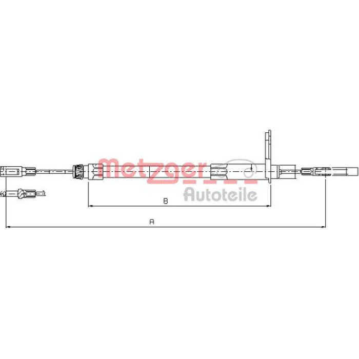Metzger 10.9432 Seilzug, Feststellbremse Metzger 10.9432 Seilzug, Feststellbremse