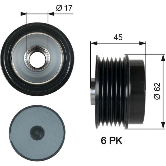 Gates OAP7180 Generatorfreilauf DriveAlign™