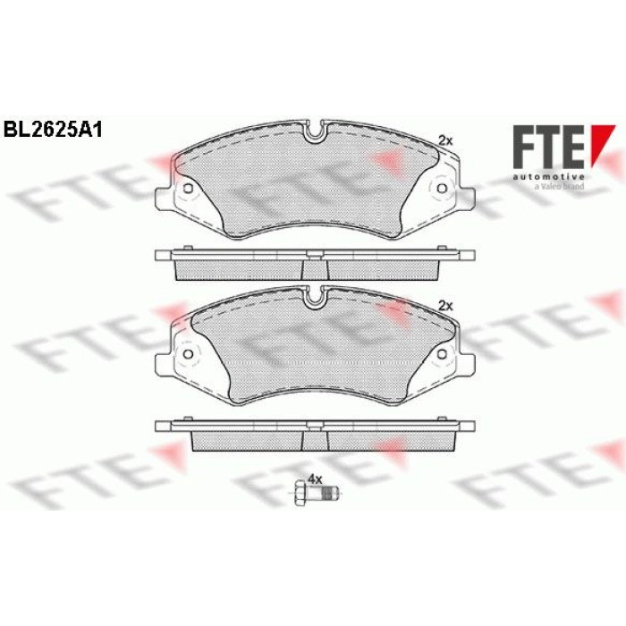 FTE 9010873 Bremsbelagsatz, Scheibenbremse FTE 9010873 Bremsbelagsatz, Scheibenbremse