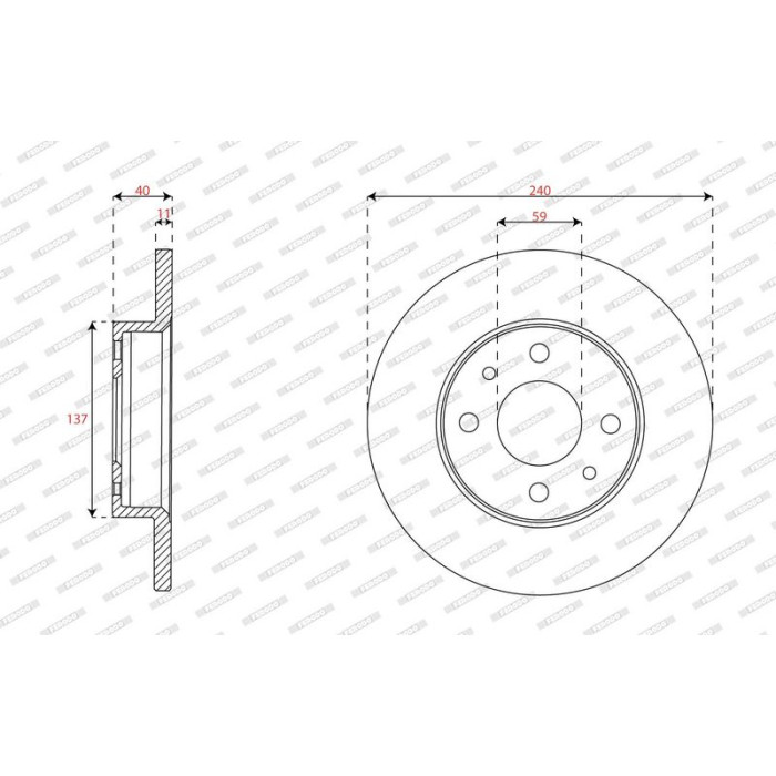 Ferodo DDF2218C Bremsscheibe PREMIER