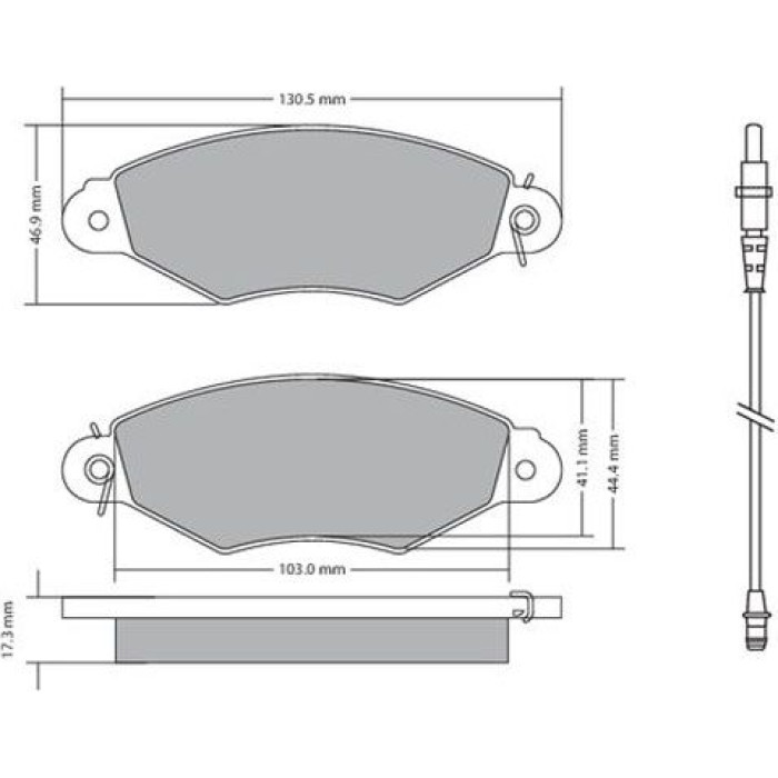 Metzger 1170115 Bremsbelagsatz, Scheibenbremse Metzger 1170115 Bremsbelagsatz, Scheibenbremse