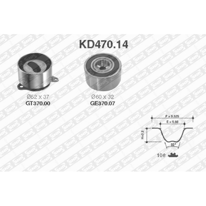 NTN-SNR KD470.14 Zahnriemensatz NTN-SNR KD470.14 Zahnriemensatz