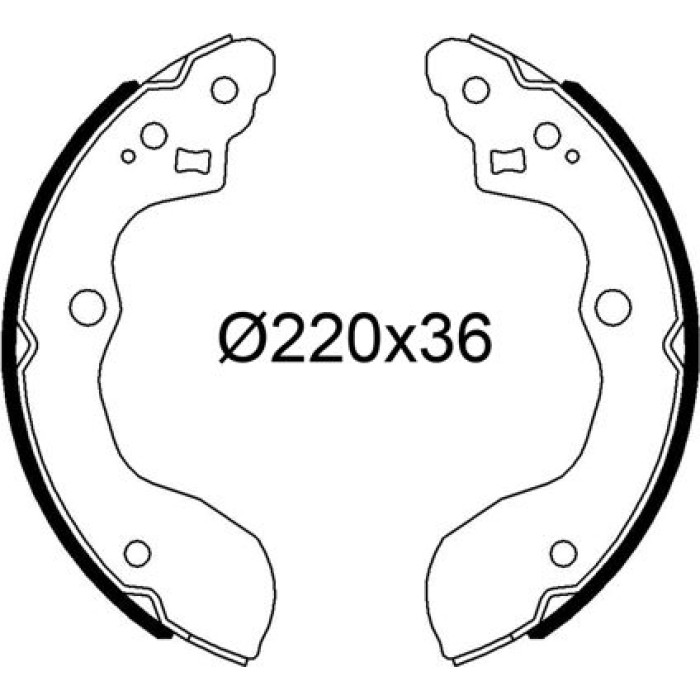 Valeo 564300 Bremsbackensatz