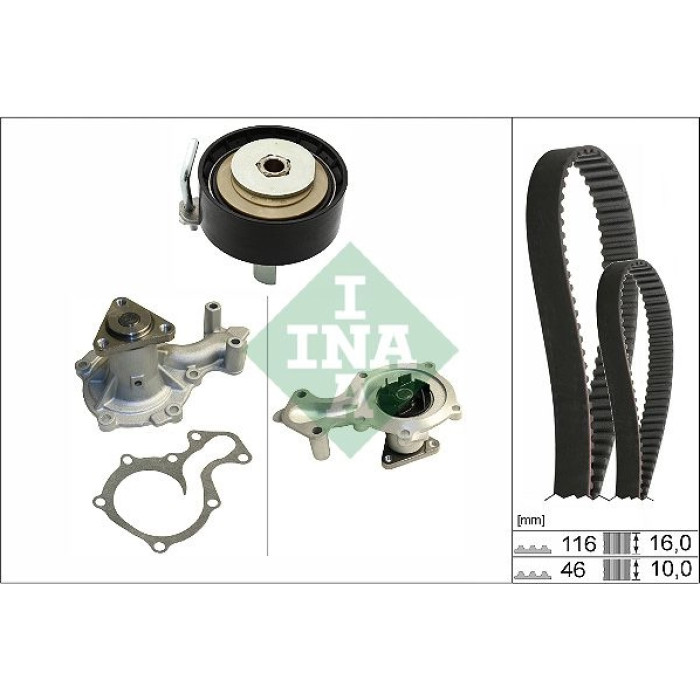 INA 530 0700 30 Wasserpumpe + Zahnriemensatz INA 530 0700 30 Wasserpumpe + Zahnriemensatz