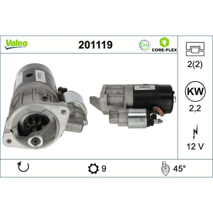Valeo 201119 Starter CORE-FLEX