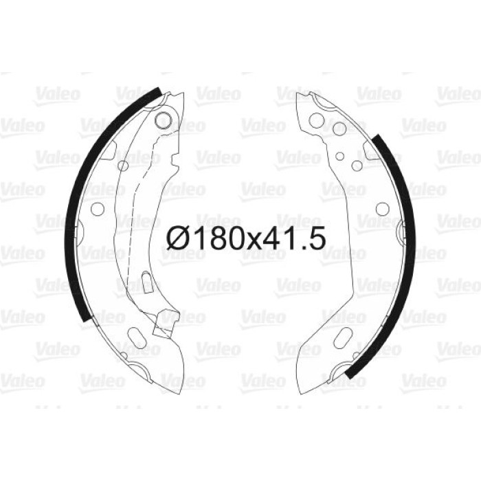 Valeo 562033 Bremsbackensatz Valeo 562033 Bremsbackensatz