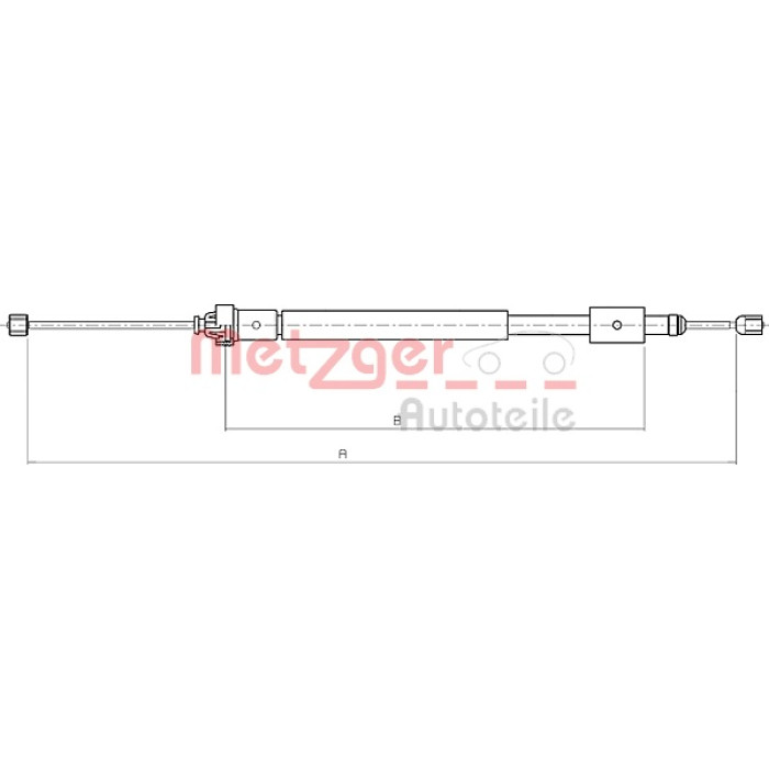 Metzger 10.4707 Seilzug, Feststellbremse