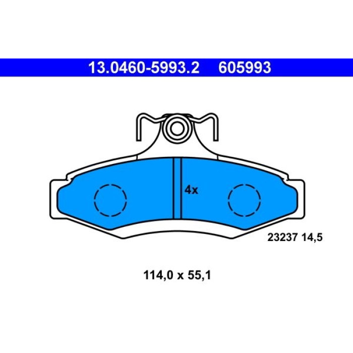 Bremsbelagsatz, Scheibenbremse 13.0460-5993.2 Bremsbelagsatz, Scheibenbremse 13.0460-5993.2