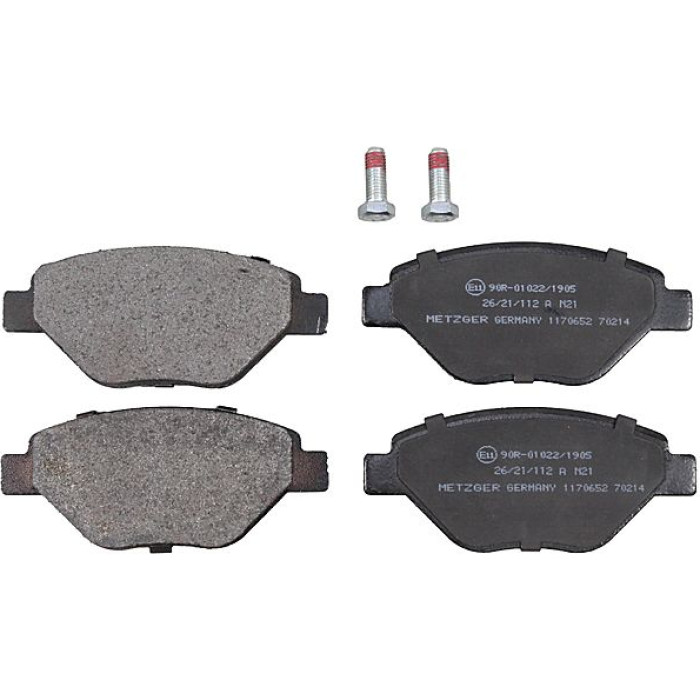 Metzger 1170652 Bremsbelagsatz, Scheibenbremse Metzger 1170652 Bremsbelagsatz, Scheibenbremse