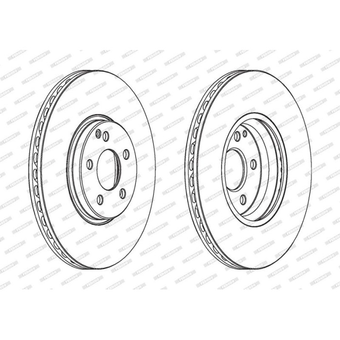 Ferodo DDF1908C-1 Bremsscheibe PREMIER Coat+ disc Ferodo DDF1908C-1 Bremsscheibe PREMIER Coat+ disc