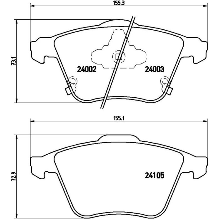 Brembo P 49 038 Bremsbelagsatz, Scheibenbremse PRIME LINE Brembo P 49 038 Bremsbelagsatz, Scheibenbremse PRIME LINE
