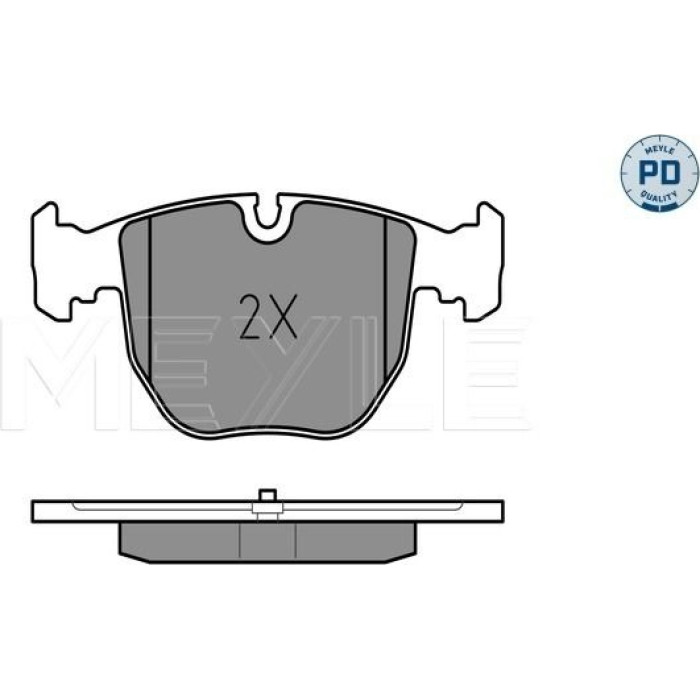Meyle 025 214 8619/PD Bremsbelagsatz, Scheibenbremse MEYLE-PD: Advanced performance and design