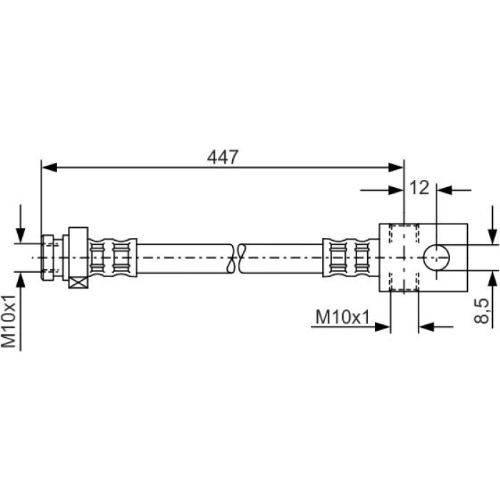 BOSCH 1 987 481 101 Bremsschlauch