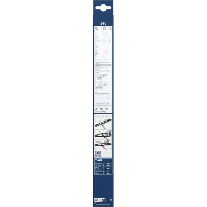 BOSCH 202 Scheibenwischer Twin 3 397 118 700