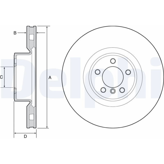 Delphi BG9117C Bremsscheibe Delphi BG9117C Bremsscheibe