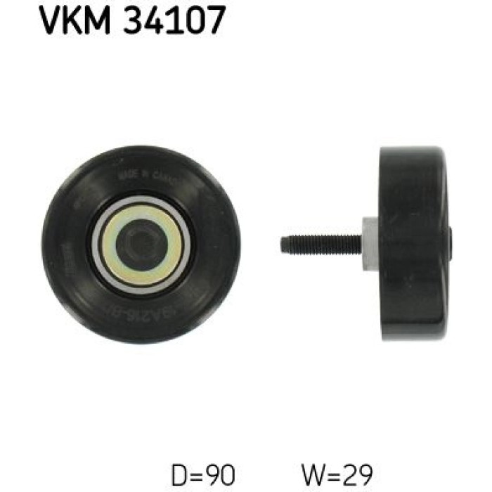 SKF VKM 34107 Umlenkrolle/Führungsrolle, Keilrippenriemen SKF VKM 34107 Umlenkrolle/Führungsrolle, Keilrippenriemen