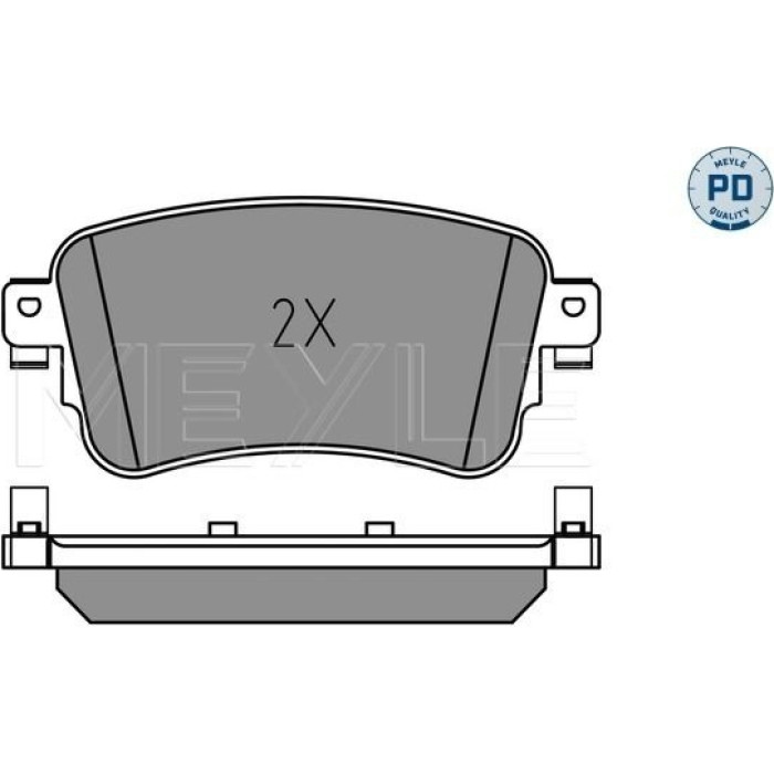 Meyle 025 225 8818/PD Bremsbelagsatz, Scheibenbremse MEYLE-PD: Advanced performance and design Meyle 025 225 8818/PD Bremsbelagsatz, Scheibenbremse MEYLE-PD: Advanced performance and design