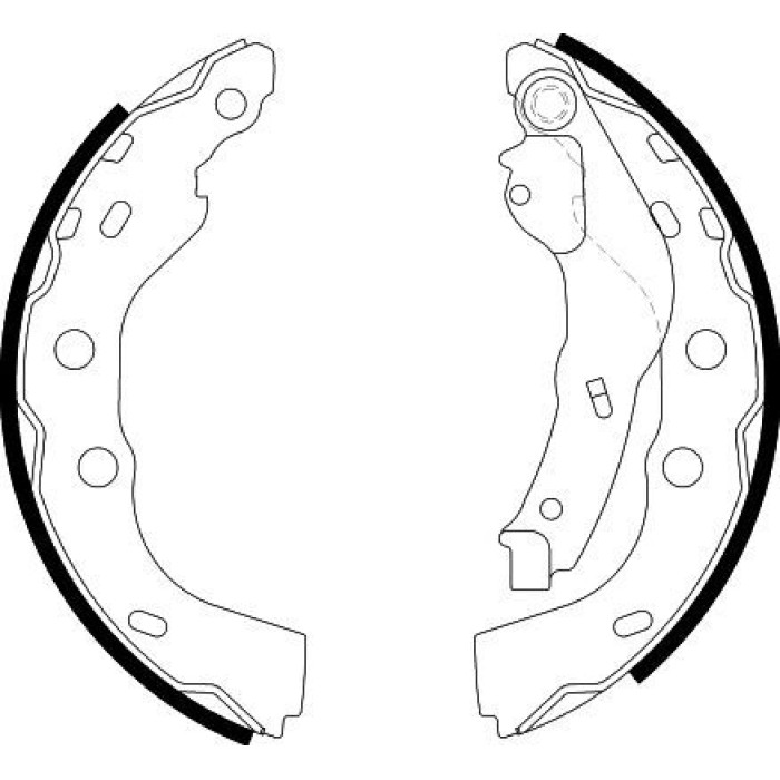 Hella 8DB 355 000-451 Bremsbackensatz