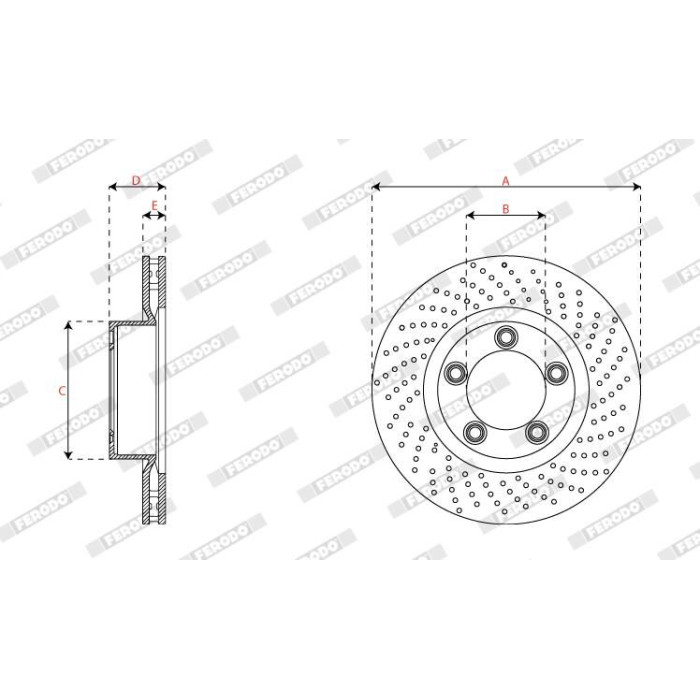 Ferodo DDF2137RC-1 Bremsscheibe PREMIER Ferodo DDF2137RC-1 Bremsscheibe PREMIER