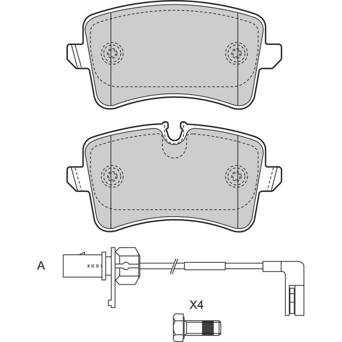 Valeo 601325 Bremsbelagsatz, Scheibenbremse