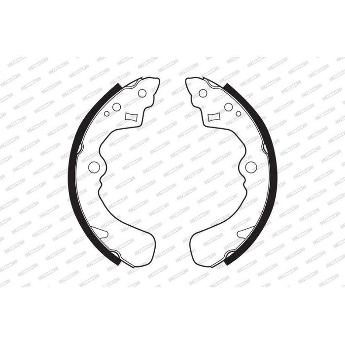 Ferodo FSB341 Bremsbackensatz PREMIER Ferodo FSB341 Bremsbackensatz PREMIER