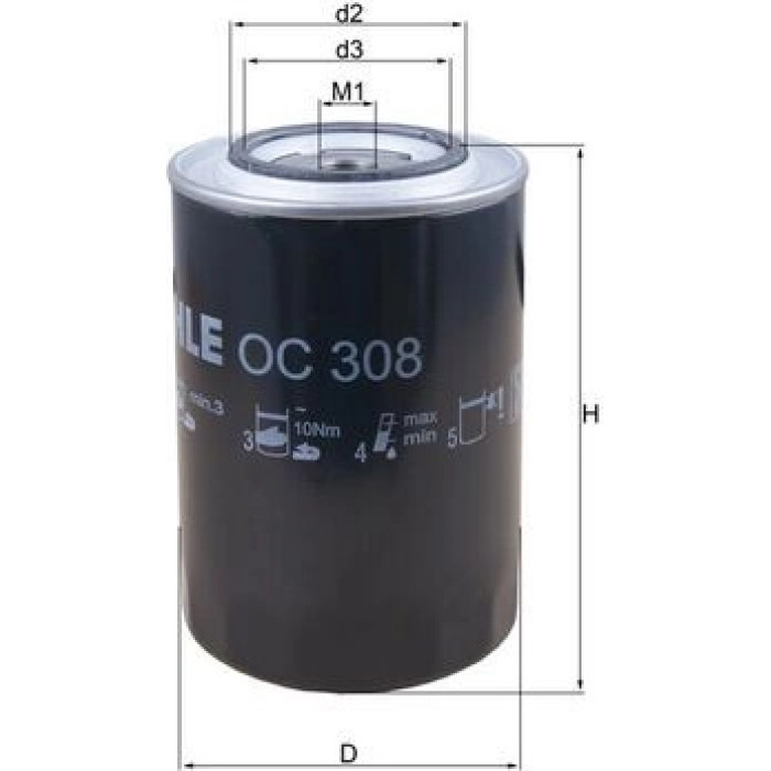 Knecht OC 308 Ölfilter Knecht OC 308 Ölfilter