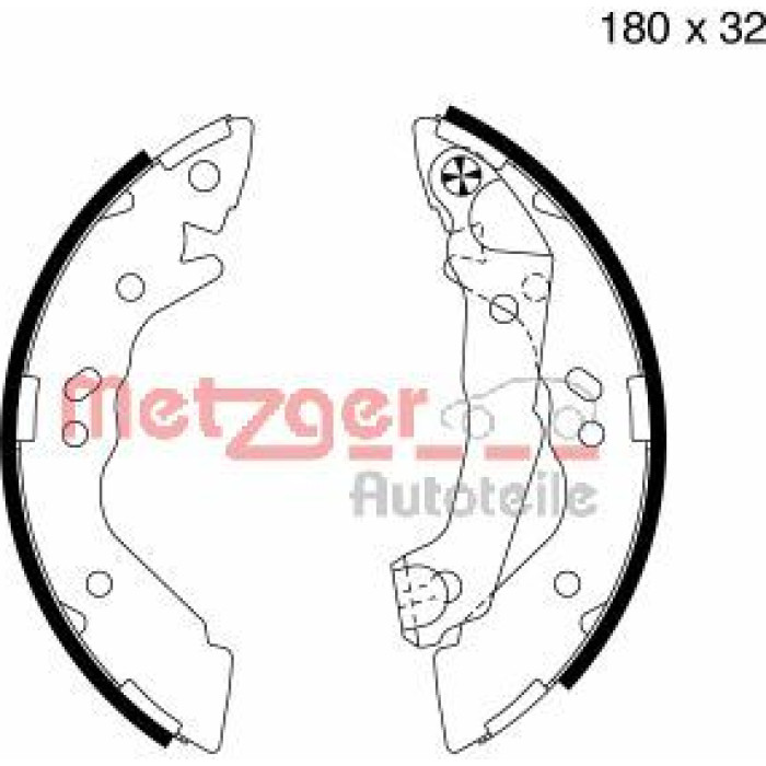 Metzger MG 736 Bremsbackensatz Metzger MG 736 Bremsbackensatz