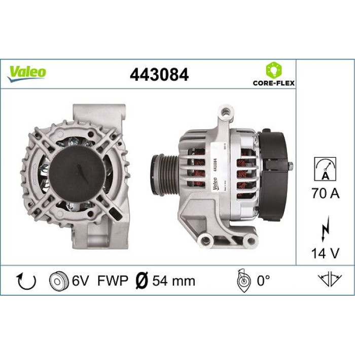 Valeo 443084 Generator CORE-FLEX Valeo 443084 Generator CORE-FLEX