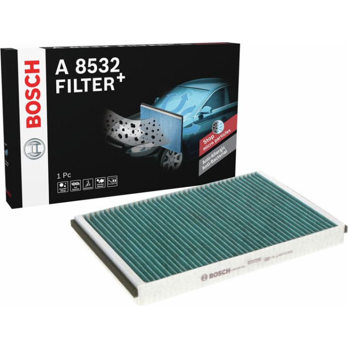 BOSCH 0 986 628 532 Innenraumfilter FILTER+ BOSCH 0 986 628 532 Innenraumfilter FILTER+