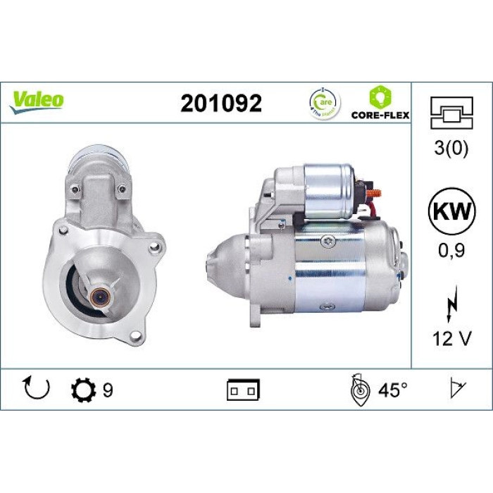 Valeo 201092 Starter CORE-FLEX Valeo 201092 Starter CORE-FLEX