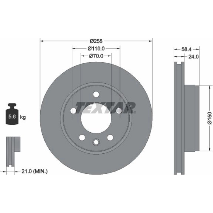 Bremsscheibe 92038100 Bremsscheibe 92038100