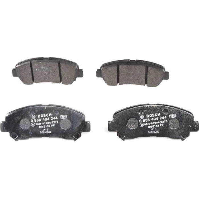 BOSCH 0 986 494 244 Bremsbelagsatz, Scheibenbremse BOSCH 0 986 494 244 Bremsbelagsatz, Scheibenbremse