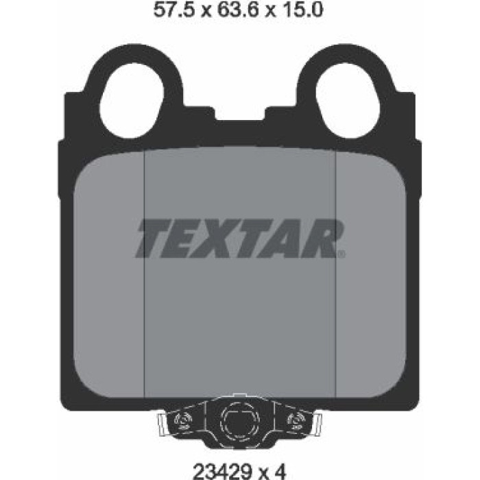 Textar 2342901 Bremsbelagsatz, Scheibenbremse Textar 2342901 Bremsbelagsatz, Scheibenbremse