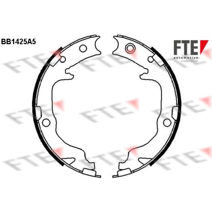 FTE 9100153 Bremsbackensatz, Feststellbremse