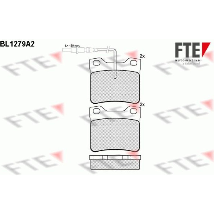 FTE 9010088 Bremsbelagsatz, Scheibenbremse