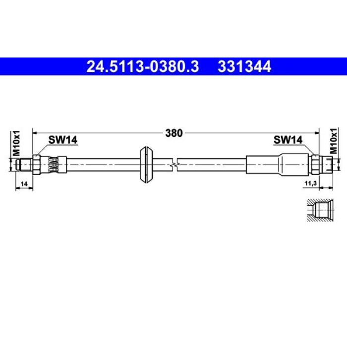 ATE 24.5113-0380.3 Bremsschlauch