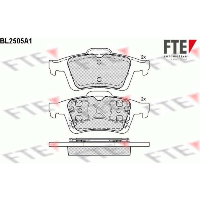 FTE 9010768 Bremsbelagsatz, Scheibenbremse