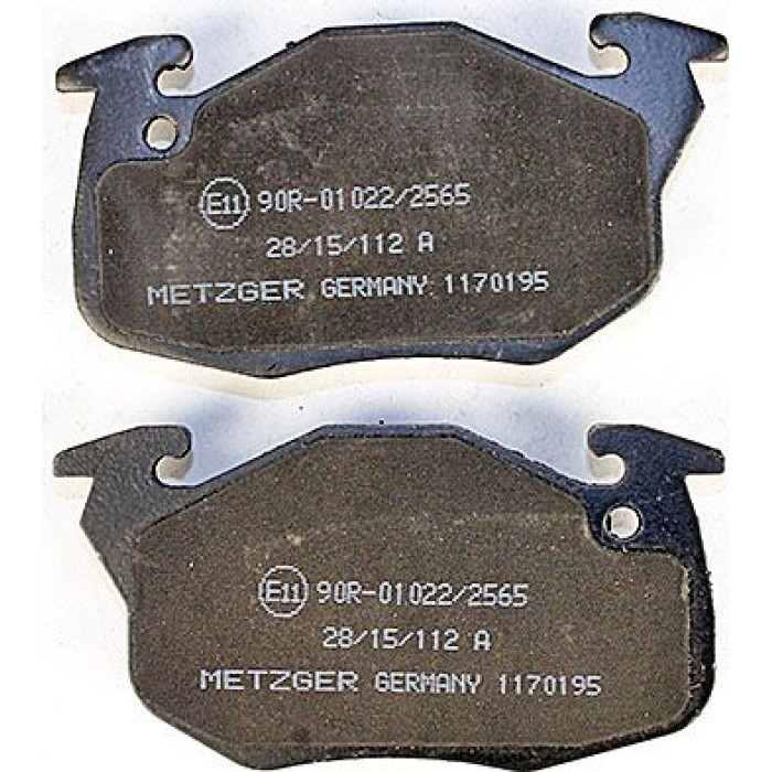 Metzger 1170195 Bremsbelagsatz, Scheibenbremse Metzger 1170195 Bremsbelagsatz, Scheibenbremse