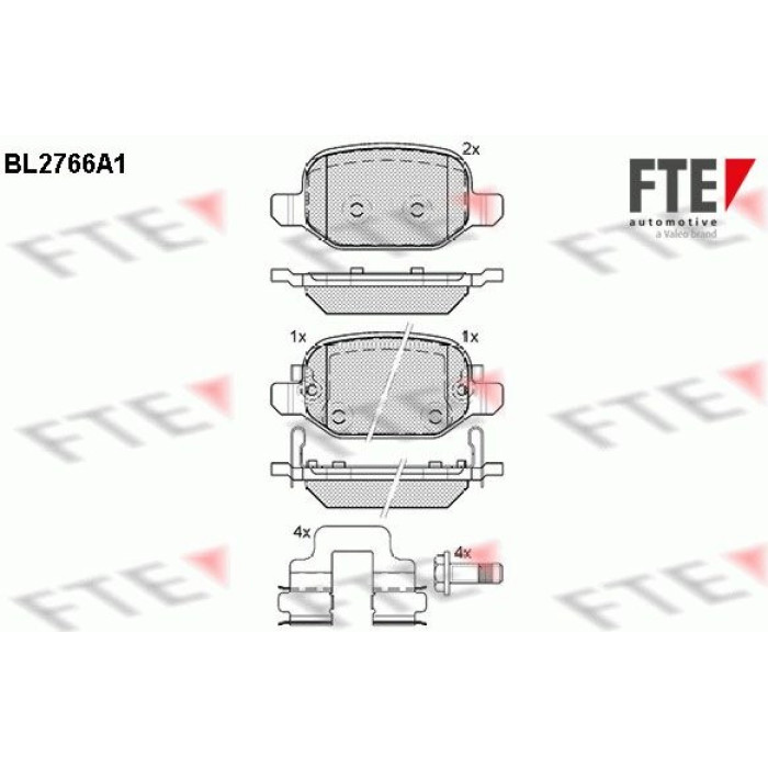 FTE 9010973 Bremsbelagsatz, Scheibenbremse FTE 9010973 Bremsbelagsatz, Scheibenbremse