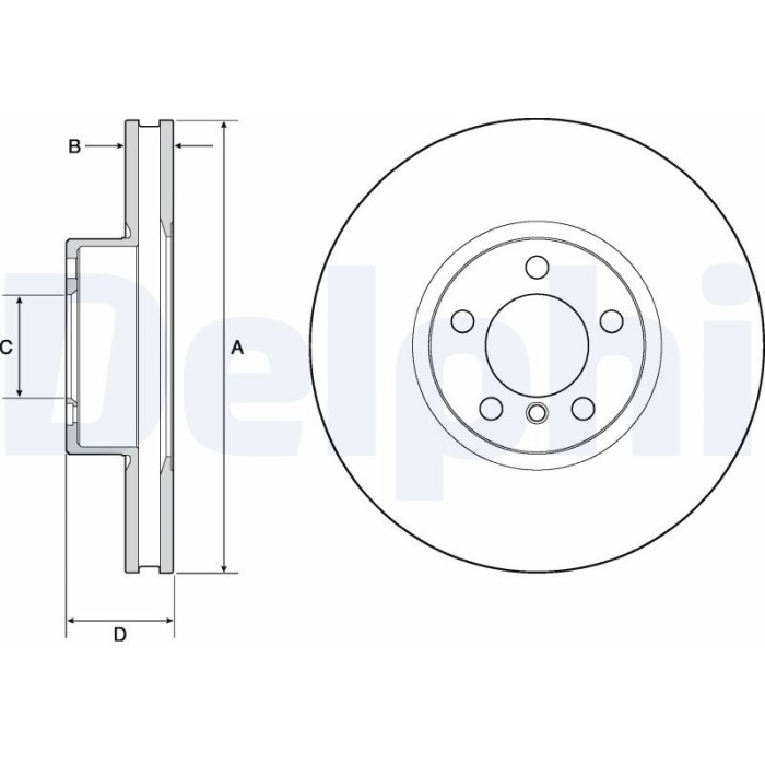 Delphi BG9141C Bremsscheibe