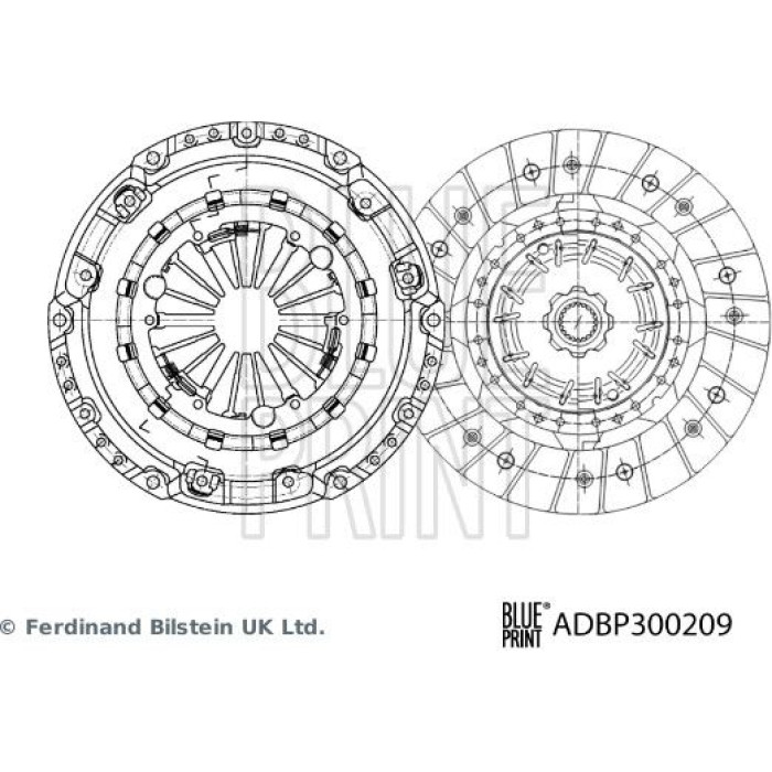 Blue Print ADBP300209 Kupplungssatz