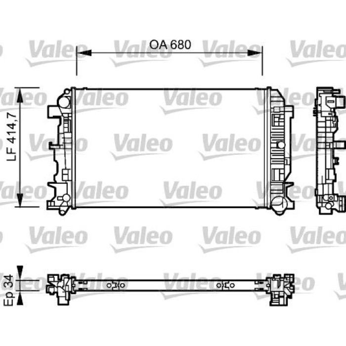 Valeo 735084 Kühler, Motorkühlung Valeo 735084 Kühler, Motorkühlung