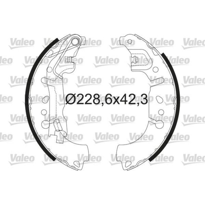 Valeo 564214 Bremsbackensatz Valeo 564214 Bremsbackensatz