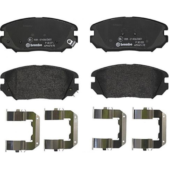Brembo P 30 031 Bremsbelagsatz, Scheibenbremse PRIME LINE