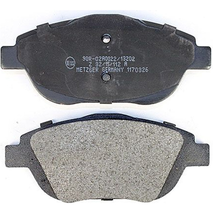 Metzger 1170326 Bremsbelagsatz, Scheibenbremse Metzger 1170326 Bremsbelagsatz, Scheibenbremse