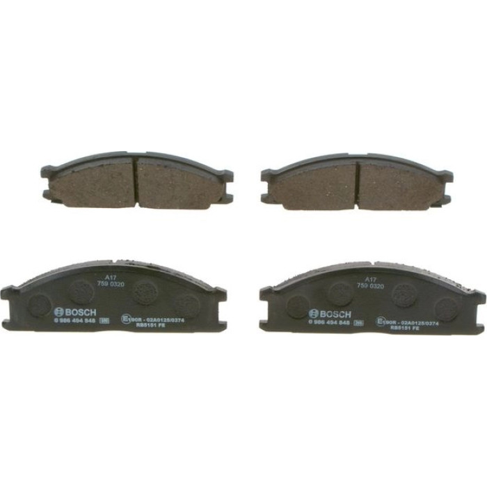 BOSCH 0 986 494 848 Bremsbelagsatz, Scheibenbremse BOSCH 0 986 494 848 Bremsbelagsatz, Scheibenbremse