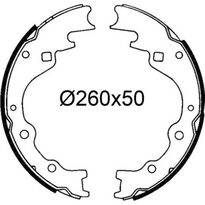 Valeo 564297 Bremsbackensatz