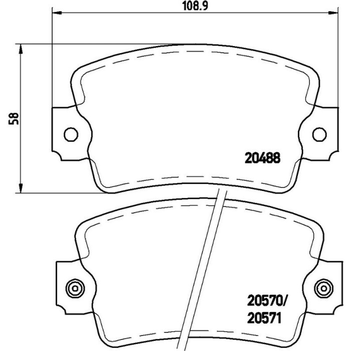 Brembo P 68 007 Bremsbelagsatz, Scheibenbremse PRIME LINE Brembo P 68 007 Bremsbelagsatz, Scheibenbremse PRIME LINE