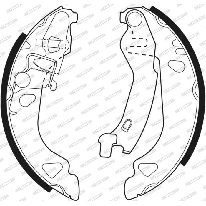 Ferodo FSB477 Bremsbackensatz PREMIER Ferodo FSB477 Bremsbackensatz PREMIER