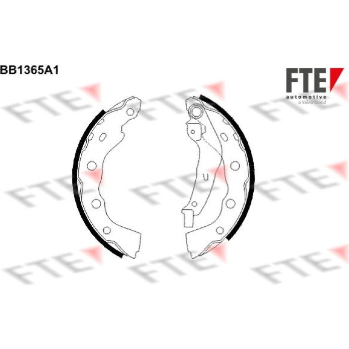 FTE 9100112 Bremsbackensatz FTE 9100112 Bremsbackensatz